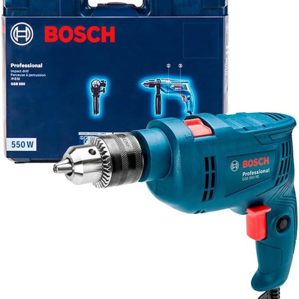 Bosch Furadeira de Impacto GSB 550 550W 220V com maleta