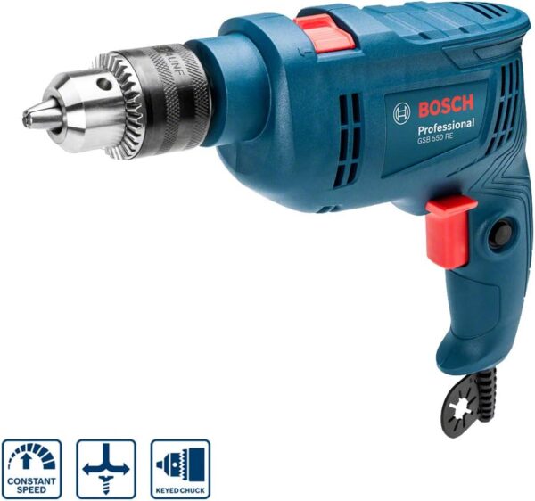 Bosch Furadeira de Impacto GSB 550 550W 220V com maleta - Imagem 4