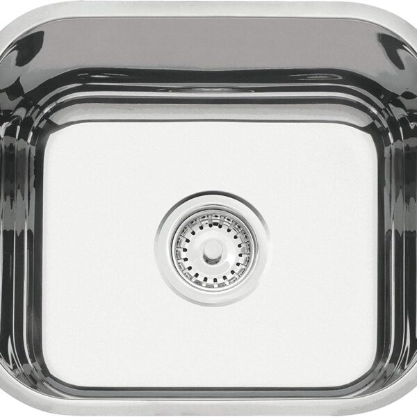 Cuba de embutir Tramontina Lavínia 40 BL em aço inox polido 40x34 cm