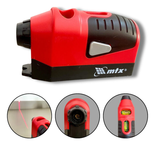 Nivel A Laser Com Prumo Para Nivelamento 10 Mts 2 Bolhas Mtx
