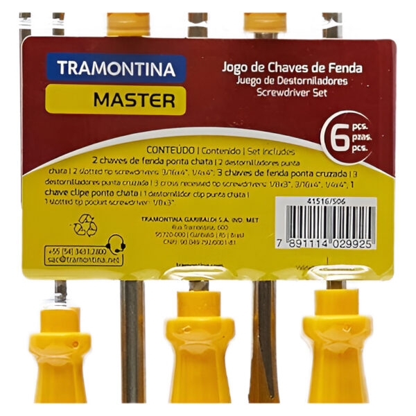 Jg Chave Fenda Tramont.c/6pc 41516