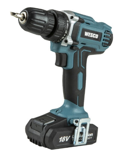 Parafusadeira Furadeira Bateria 18v 3/8 WS2972 Wesco Cor Azul-turquesa 110V/220V