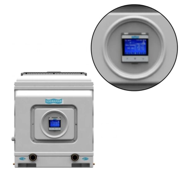 Aquecedor para Piscina Trocador de Calor SD60 BIF 2800W 220V 3/4CV com Painel Touch SODRAMAR-006074